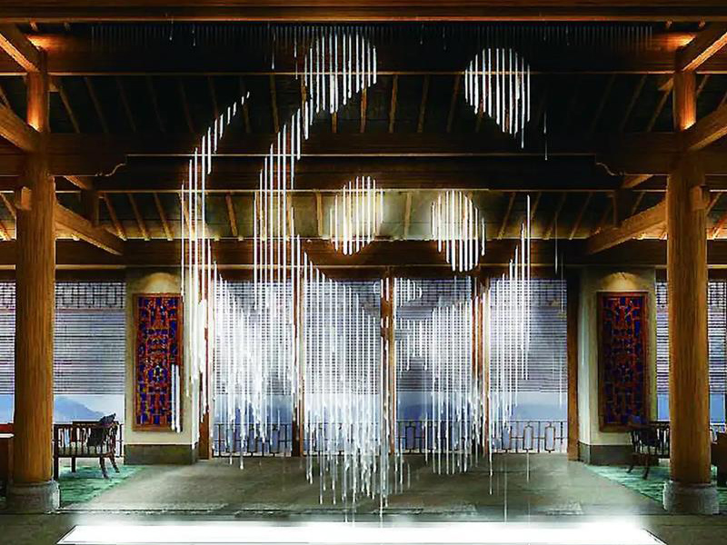 數(shù)字圖案水幕景觀